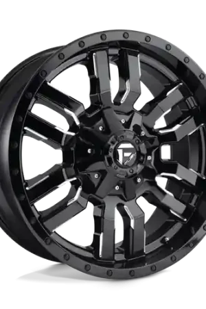 Weekend Sale Fuel 1PC D595 SLEDGE 6X135/6X139.7 20X12 -44 GLOSS BLACK MILLED