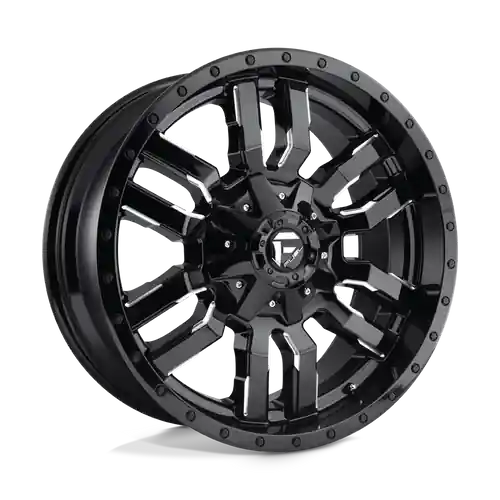Weekend Sale Fuel 1PC D595 SLEDGE 6X135/6X139.7 20X12 -44 GLOSS BLACK MILLED