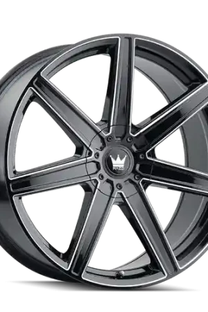 Mazzi Laguna 376 5x112/5x120 22x8.5+38 Gloss Black/Milled Fresh Stock