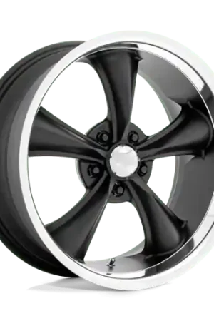 Luxury American Racing Vintage VN338 BOSS TT 5X114.3 20X10 +2 TEXTURED BLACK W/ DIAMOND CUT LIP