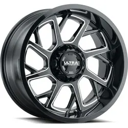 Reduced Price Ultra 120BM Patriot 6X135/6x139.7 20x9 +18 Gloss Black w/ Milled Accents
