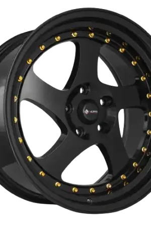 Vors VR2 5x120 18x8 +35 All Black Gold Rivet Hot Deal