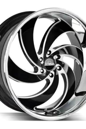 Strada Street Classics Retro 6 6x139.7 24x10 +24 Gloss Black Milled SS Lip Special Offer