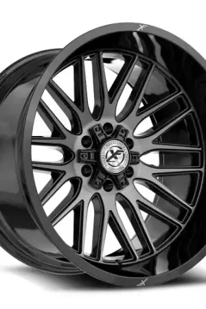 XF Off-Road XF-240 5x127/5x139.7 20x9 +12 Gloss Black & Brushed Double Dark Tint Fan Favorite