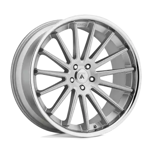 Buy Direct Asanti Black ABL-24 BETA BLANK 24X9 +15 BRUSHED SILVER CHROME LIP