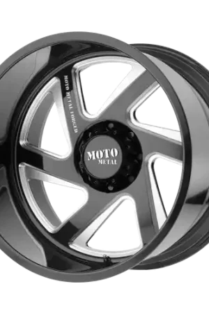 Discount Moto Metal MO400 5X127 22X14 -76 GLOSS BLACK MILLED