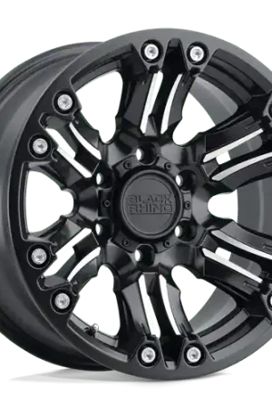 Fresh Stock Black Rhino ASAGAI 6X135 20X9.5 +12 MATTE BLACK & MACHINED W/ STAINLESS BOLTS