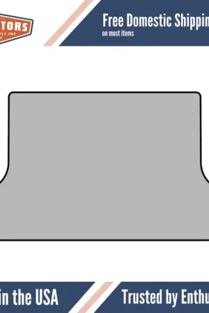 Best Choice Trunk Floor Mat Cover for 74-78 Ford Mustang Ultra High Definition Rubber Smooth