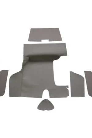 Crafted Trunk Mat for 1955-1956 Mercury Custom Convertible Molded Burtex with Boards 6Pc