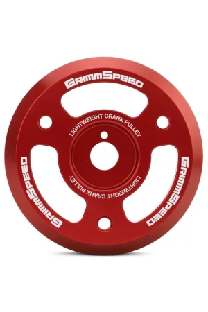 Hassle-Free Returns GrimmSpeed Lightweight Crank Pulley (Red) - 2015-2018 Subaru WRX / 2013-2016 Scion FR-S / 2013-2020 Subaru BRZ / 2017-2019 Toyota 86