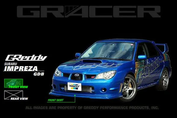 Weekend Sale GReddy 06-07 WRX & STi Front Lip Spoiler FRP