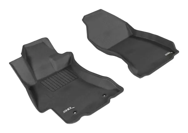 3D MAXpider 2012-2019 Subaru Impreza/XV Crosstrek/WRX/Sti Kagu 1st Row Floormat - Black Same Day Shipping