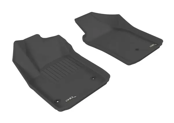 Luxury 3D MAXpider 2012-2019 Fiat 500/500E Kagu 1st Row Floormat - Black