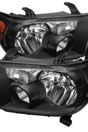 xTune Toyota Tundra 07-13 / Toyota Sequoia 08-13 OEM Style Headlights Black HD-JH-TTU07-AM-BK Flash Sale