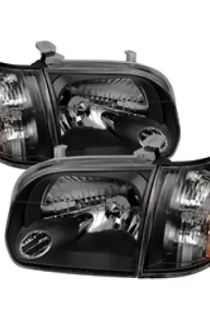 Don’t Miss Out xTune Toyota Tundra Double Cab 05-06 OEM Style Headlights & Corner Lights Black HD-JH-TTUN05-AM-BK