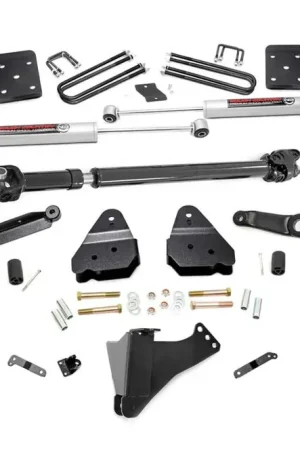 6 Inch Suspension Lift Kit w/Front Drive Shaft 17-19 F-250/350 4WD Diesel 4 Inch Axle w/Overloads Rough Country Crafted