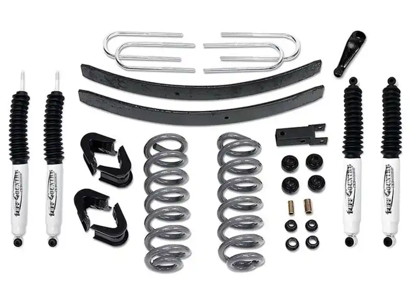 Low Price Tuff Country 73-79 Ford F-150 4x4 4in Lift Kit (w/2.5in Wide Rear Springs No Shocks)
