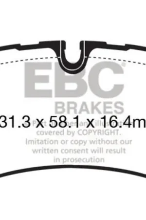 EBC 13+ Land Rover Range Rover 3.0 Supercharged Greenstuff Rear Brake Pads Original