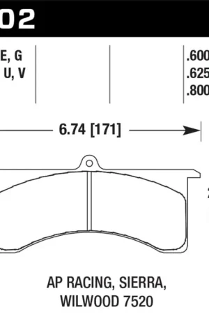 Hawk Stoptech AP Racing 6 DTC-30 Race Brake Pads Secure Checkout