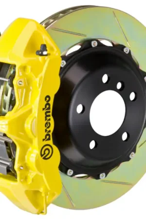 Brembo 80-89 930 Front GT BBK 6 Piston Cast 355x32 2pc Rotor Slotted Type-1- Yellow Buy Online