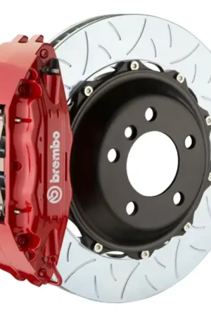 Brembo 04-06 GTO Front GT BBK 4 Piston Cast 2pc 355x32 2pc Rotor Slotted Type-3-Red Cheap
