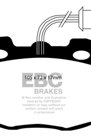 EBC 95-96 Land Rover Discovery (Series 1) 3.9 Ultimax2 Front Brake Pads Get Yours
