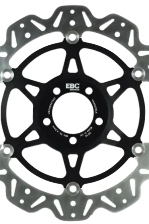 Clearance EBC 89-90 Kawasaki ZX 750 ZX-7 H Front Left/Right Vee Floating Black Rotor