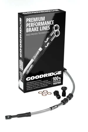 Affordable Goodridge 14-22 HD FLH CVO Multi (w/ABS) +2in Clear Brake Line Kit w/Black Fittings