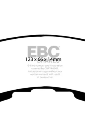 EBC 89-97 Chevrolet Blazer 4.3 S-10 (2 Wheel ABS) 2WD Greenstuff Front Brake Pads Crafted