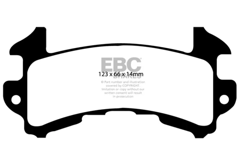 EBC 89-97 Chevrolet Blazer 4.3 S-10 (2 Wheel ABS) 2WD Greenstuff Front Brake Pads Crafted