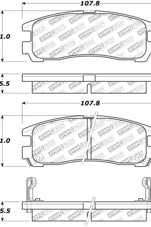 Genuine StopTech Street Select Brake Pads - Rear