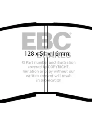 Free Delivery EBC 95-99 Chrysler Sebring Coupe 2.0 Greenstuff Front Brake Pads