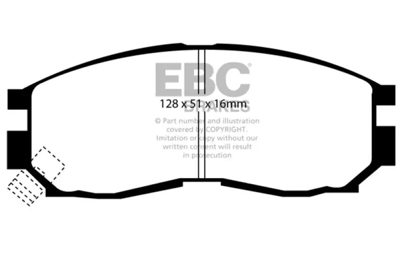 Free Delivery EBC 95-99 Chrysler Sebring Coupe 2.0 Greenstuff Front Brake Pads