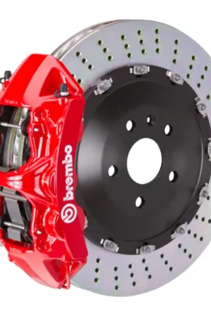 Brembo 17+ LC500/18+ LS500 Front GT BBK 6 Piston Cast 405x34 2pc Rotor Drilled-Red Fresh Stock