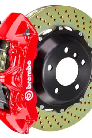 Brembo 12-16 FR-S (ZN6) Front BBK 6 Piston Cast 2pc 355x32 2pc Drilled Rotor - Red New Release