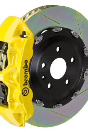 Brembo 22+ Golf R/22+ S3 Front GT BBK 6 Piston Cast 380x34 2pc Rotor Slotted Type1-Yellow Time-Limited