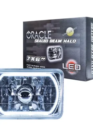 ORACLE Lighting Pre-Installed Lights 7x6 IN. Sealed Beam - White Halo Super Sale