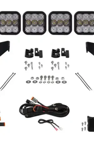 Fast Shipping Diode Dynamics 2022 Toyota Tundra SS5 Grille CrossLink Lightbar Kit - Pro White Combo