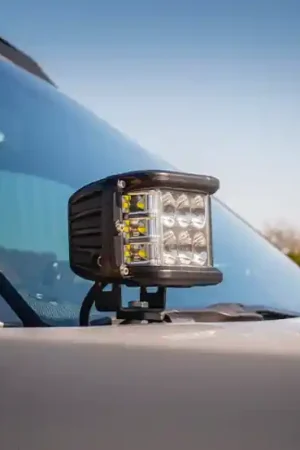 Cali Raised 10-24 Toyota 4Runner Low Profile Led Ditch Light Brackets Kit - Brackets W/ 27W Side Pro Money Back Guarantee