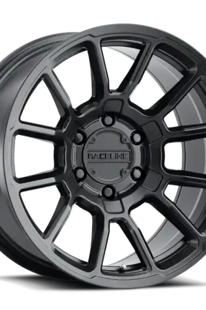 Price Drop Raceline 950B Gauge 17x8.5in / 6x139.7 BP / 0mm Offset / 106.1mm Bore - Satin Black Wheel
