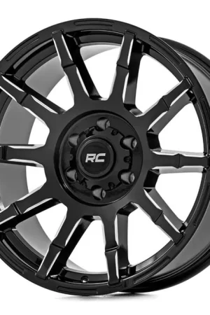 Rough Country 83 Series Wheel | One-Piece | Gloss Black | 20x9 | 8x6.5 | -12mm Bargain