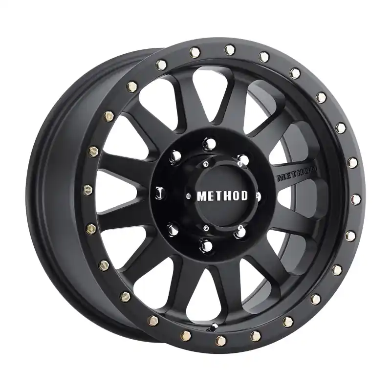 Method MR304 Double Standard 18x9 -12mm Offset 8x6.5 130.81mm CB Matte Black Wheel Modern