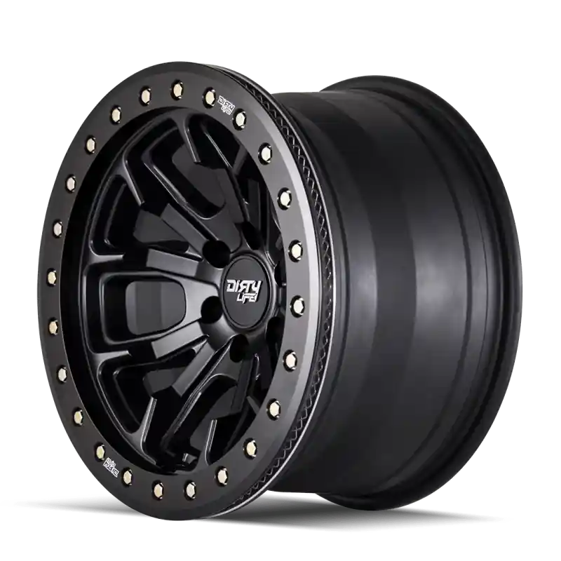 Dirty Life 9303 DT-1 20x9 / 6x135 BP / 12mm Offset / 87.1mm Hub Matte Black Wheel - Beadlock Crafted