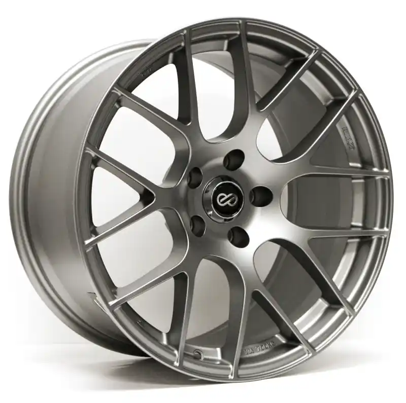 Enkei Raijin 18x8 45mm Offset 5x112 Bolt Pattern 72.6 Bore Diameter Titanium Gray Wheel *Min Qty 40* Genuine