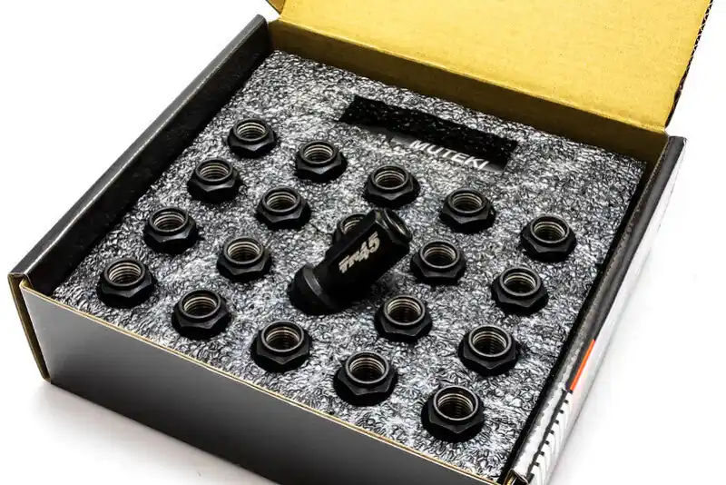 Wheel Mate Muteki TR45 Open End Lug Nuts - Gun Metal - 12x1.50 - 45mm Worldwide Shipping