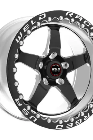 Weld S71 15x8.33 / 5x4.5 BP / 4.5in. BS Black Wheel (Low Pad) - Black Single Beadlock Trusted Brand