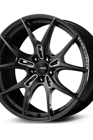 Gram Lights 57FXZ 19x8.0 +45 5x112 Super Dark Gunmetal and Machining Rim Edge DC Wheel Special Discount