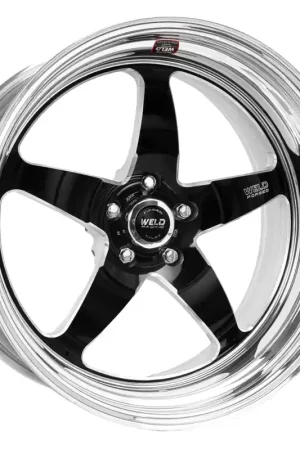Weld S71 20x9 / 5x115mm BP / 6.3in. BS Black Wheel (High Pad) - Non-Beadlock Weekend Sale