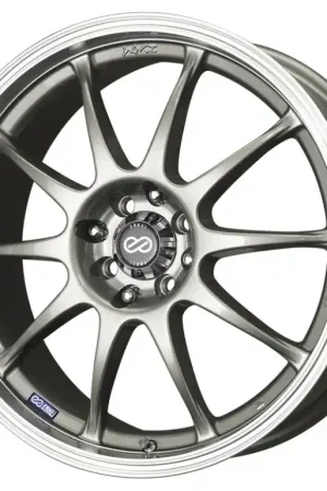 Enkei J10 16x7 5x108/115 38mm Offset 72.6mm Bore Dia Silver w/ Machined Lip Wheel Free Delivery