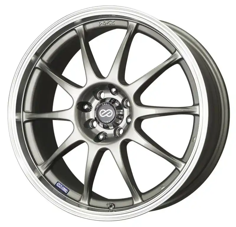 Enkei J10 16x7 5x108/115 38mm Offset 72.6mm Bore Dia Silver w/ Machined Lip Wheel Free Delivery